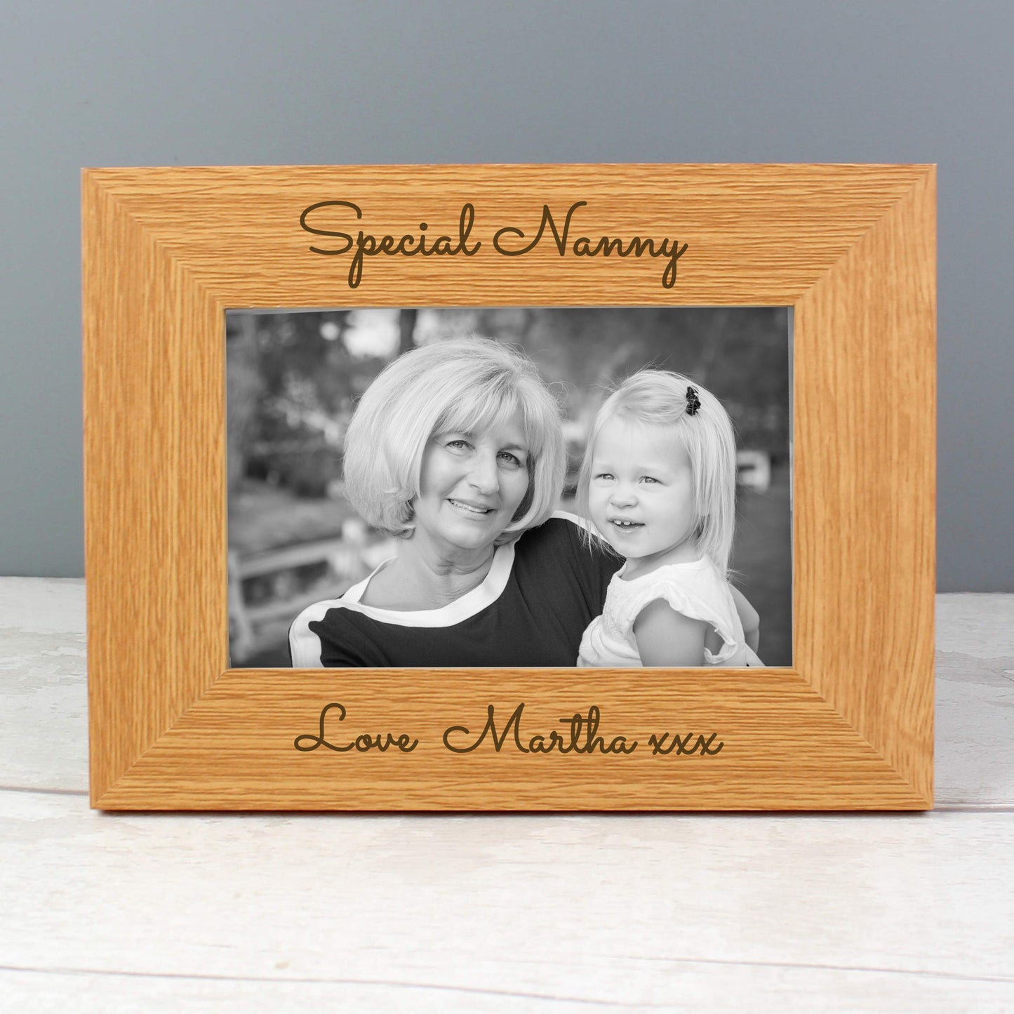 Personalised Free Text 6x4 Wooden Photo Frame - image 4