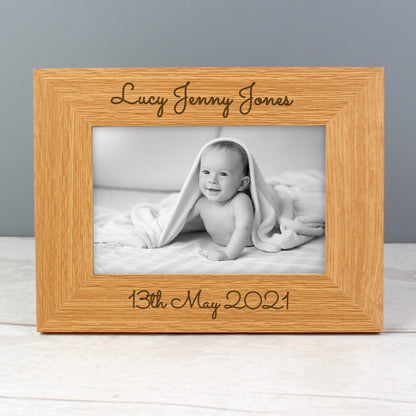 Personalised Free Text 6x4 Wooden Photo Frame - image 8