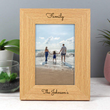 Personalised Free Text 6x4 Portrait Wooden Photo Frame - image 8