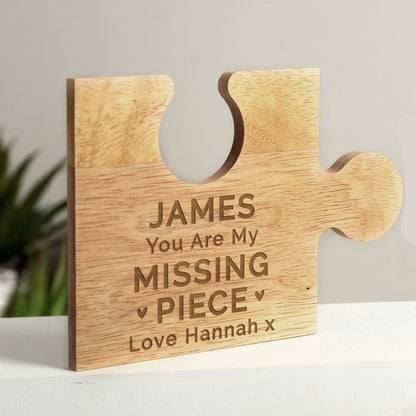Personalised My Missing Piece Jigsaw Piece from Heartfelt Gifts