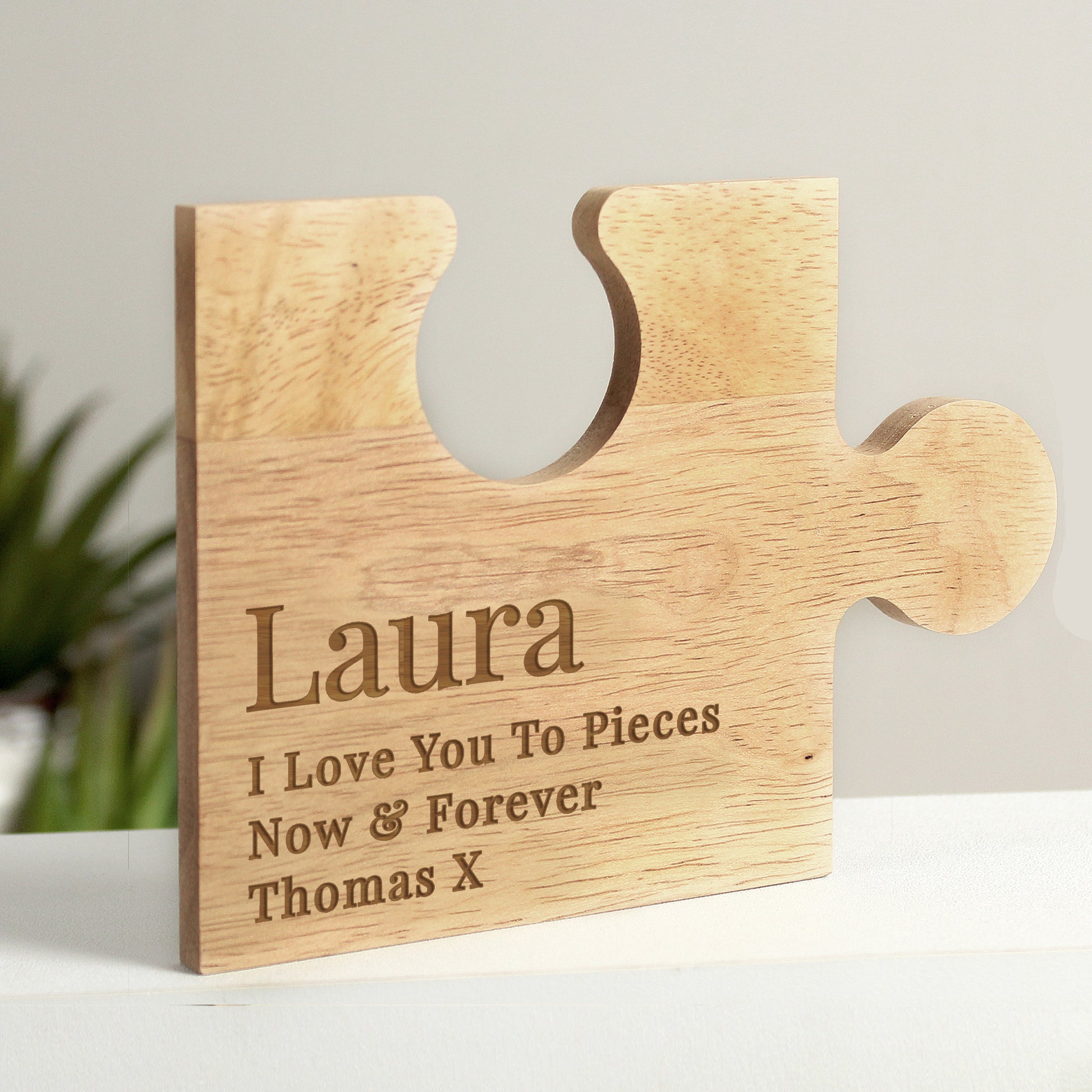 Personalised Free Text Jigsaw Piece from Heartfelt Gifts