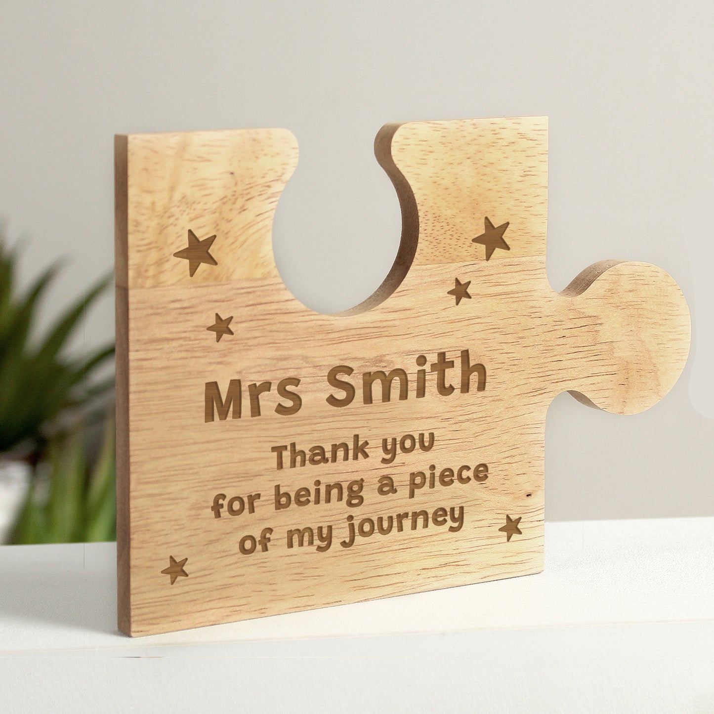Personalised Star Design Jigsaw Piece from Heartfelt Gifts