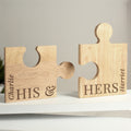 Personalised His & Hers Jigsaw Piece Set from Heartfelt Gifts