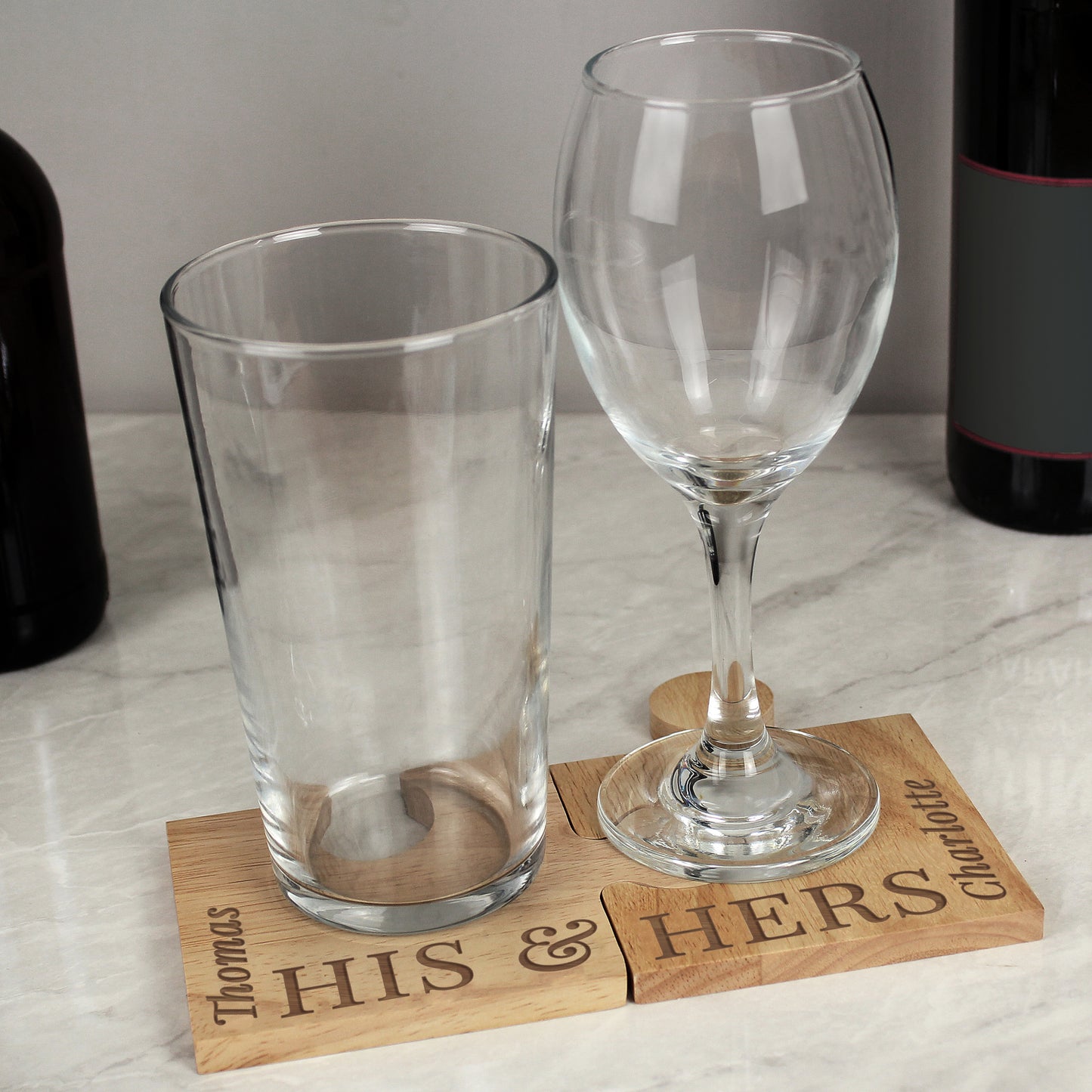 Personalised His & Hers Jigsaw Piece Set - image 3