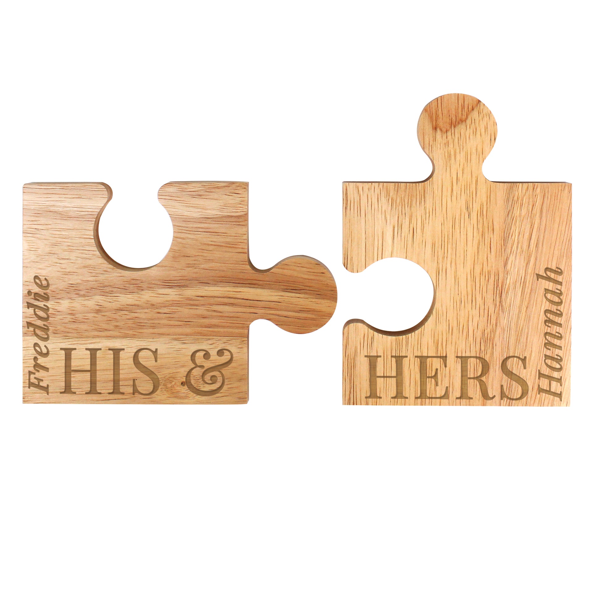 Personalised His & Hers Jigsaw Piece Set - image 5