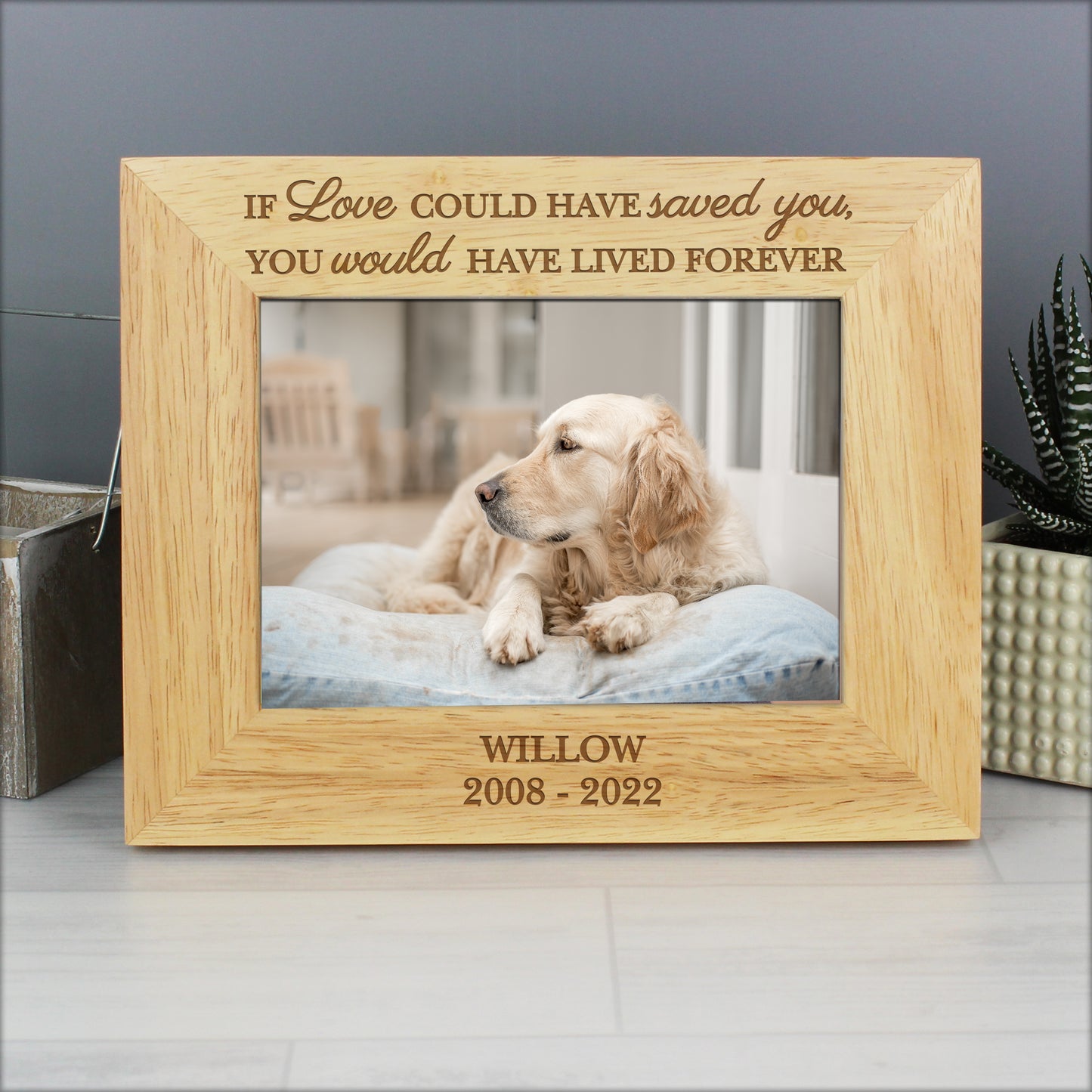 Personalised Pet Memorial 6x4 Photo Frame from Heartfelt Gifts
