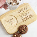 Personalised World's Best Wooden Coaster Tray from Heartfelt Gifts