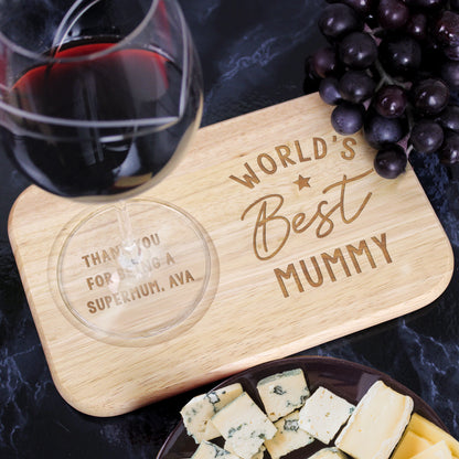 Personalised World's Best Wooden Coaster Tray - image 7