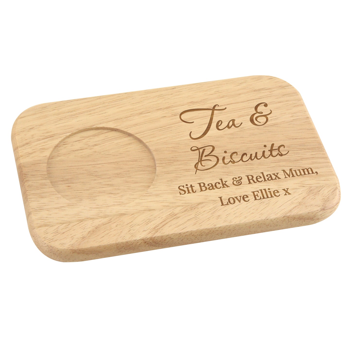 Personalised Free Text Wooden Coaster Tray - image 5