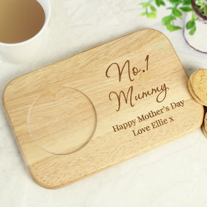 Personalised Free Text Wooden Coaster Tray - image 7