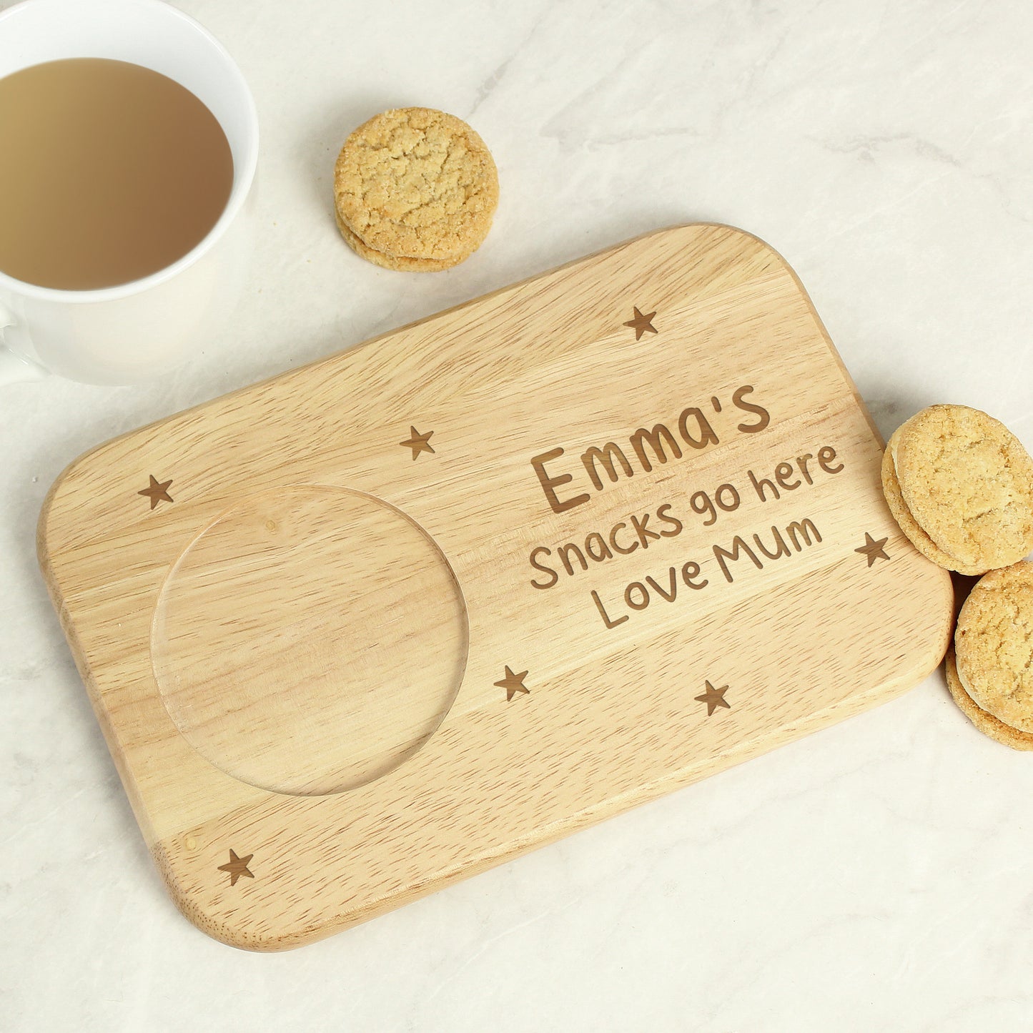 Personalised Stars Wooden Coaster Tray - image 8