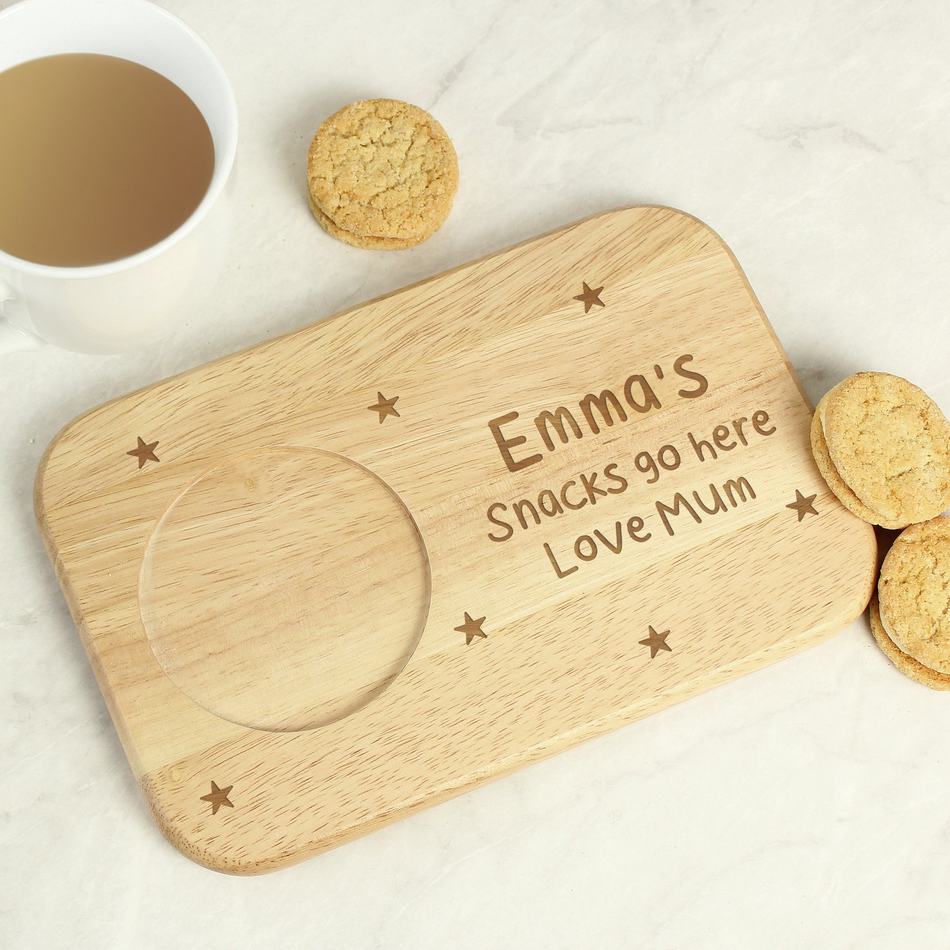 Personalised Stars Wooden Coaster Tray - image 8