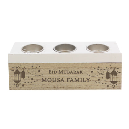 Personalised Eid and Ramadan Triple Tea Light Box - image 4