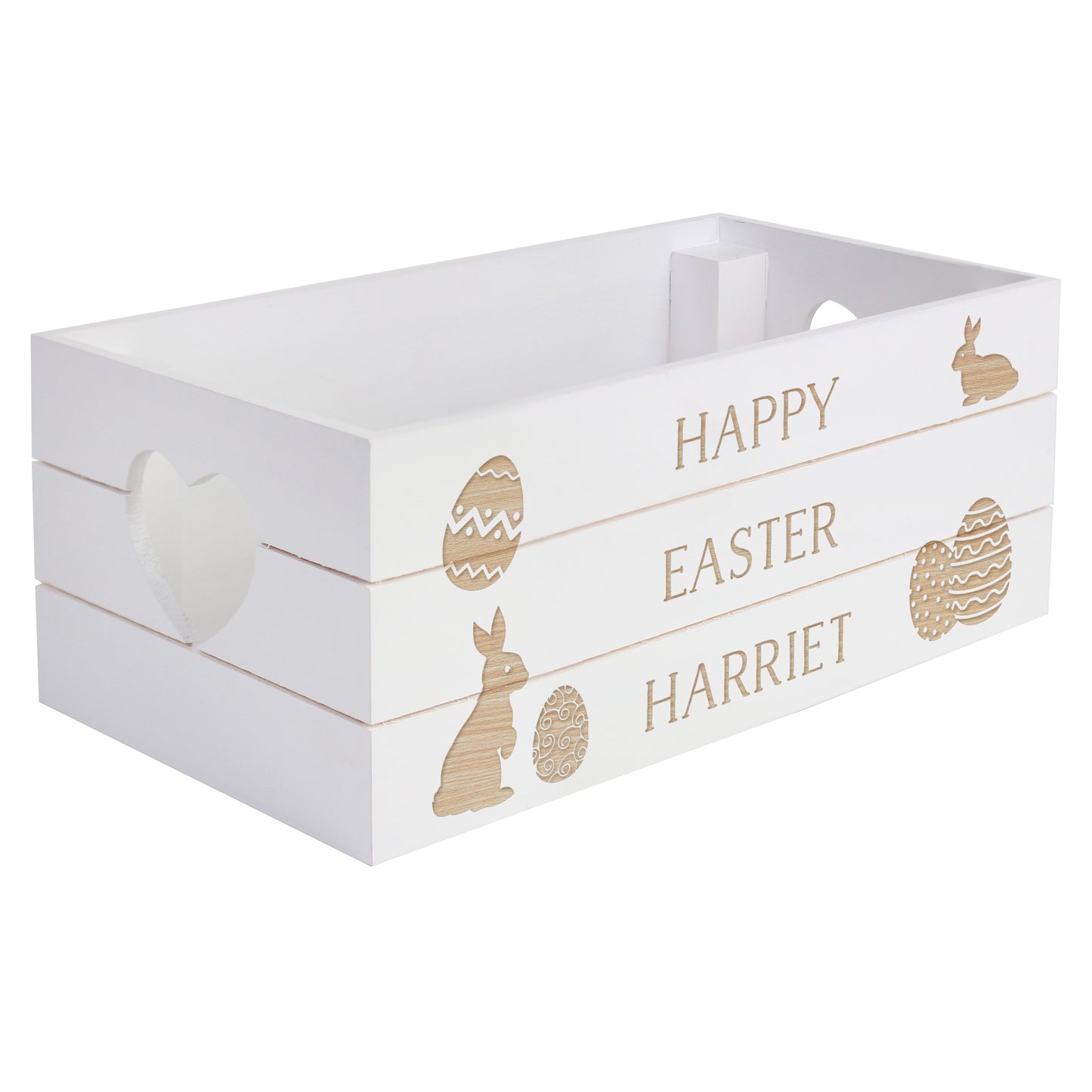 Personalised Easter Bunny Small Wooden Crate - image 5