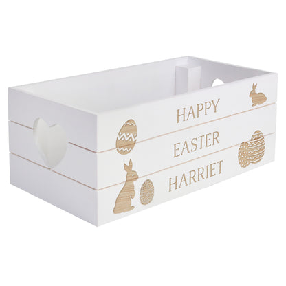 Personalised Easter Bunny Small Wooden Crate - image 5