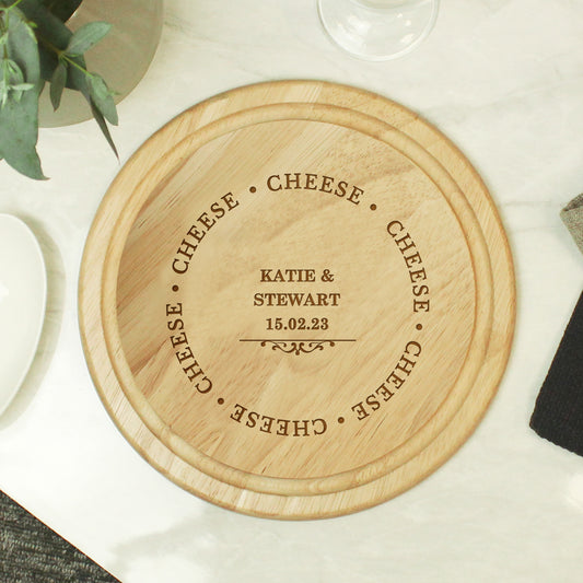 Personalised Cheese Round Chopping Board - image 2