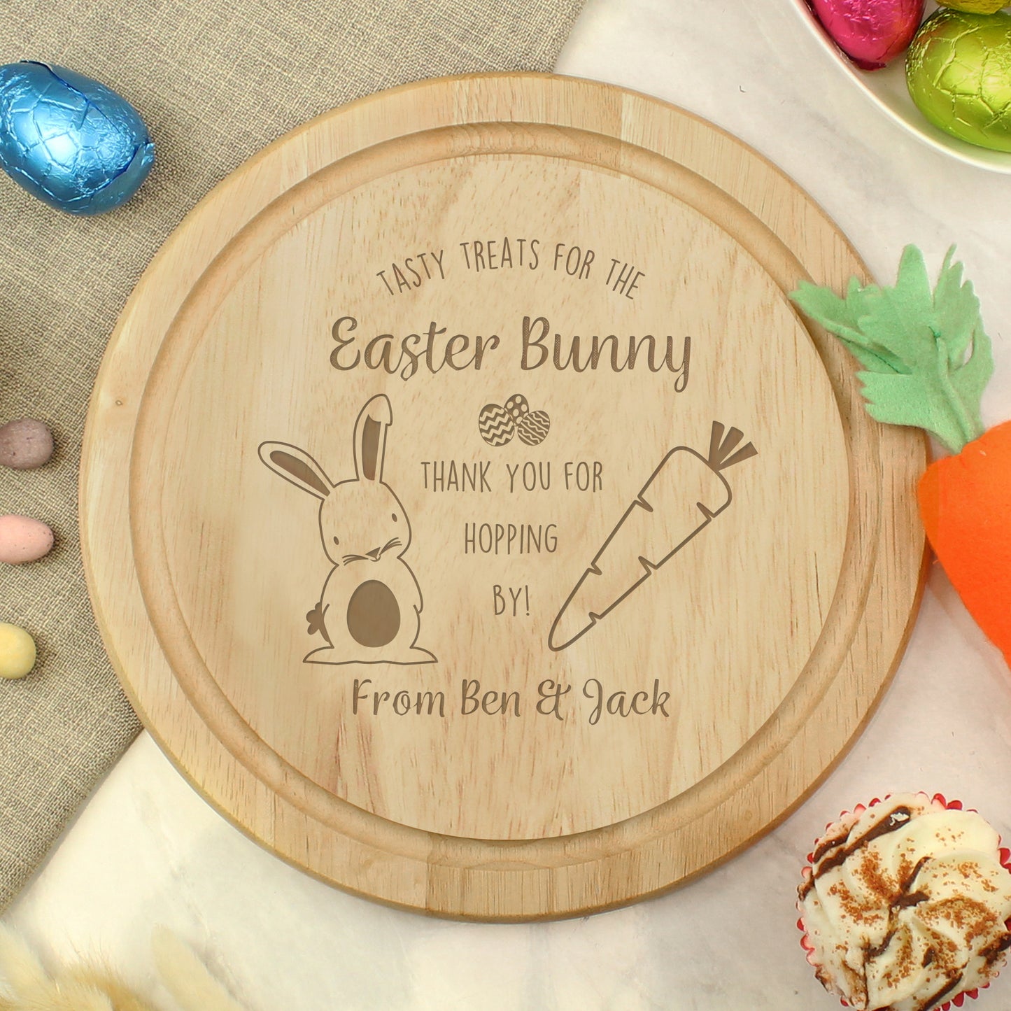 Personalised Easter Bunny Treat Board - image 2