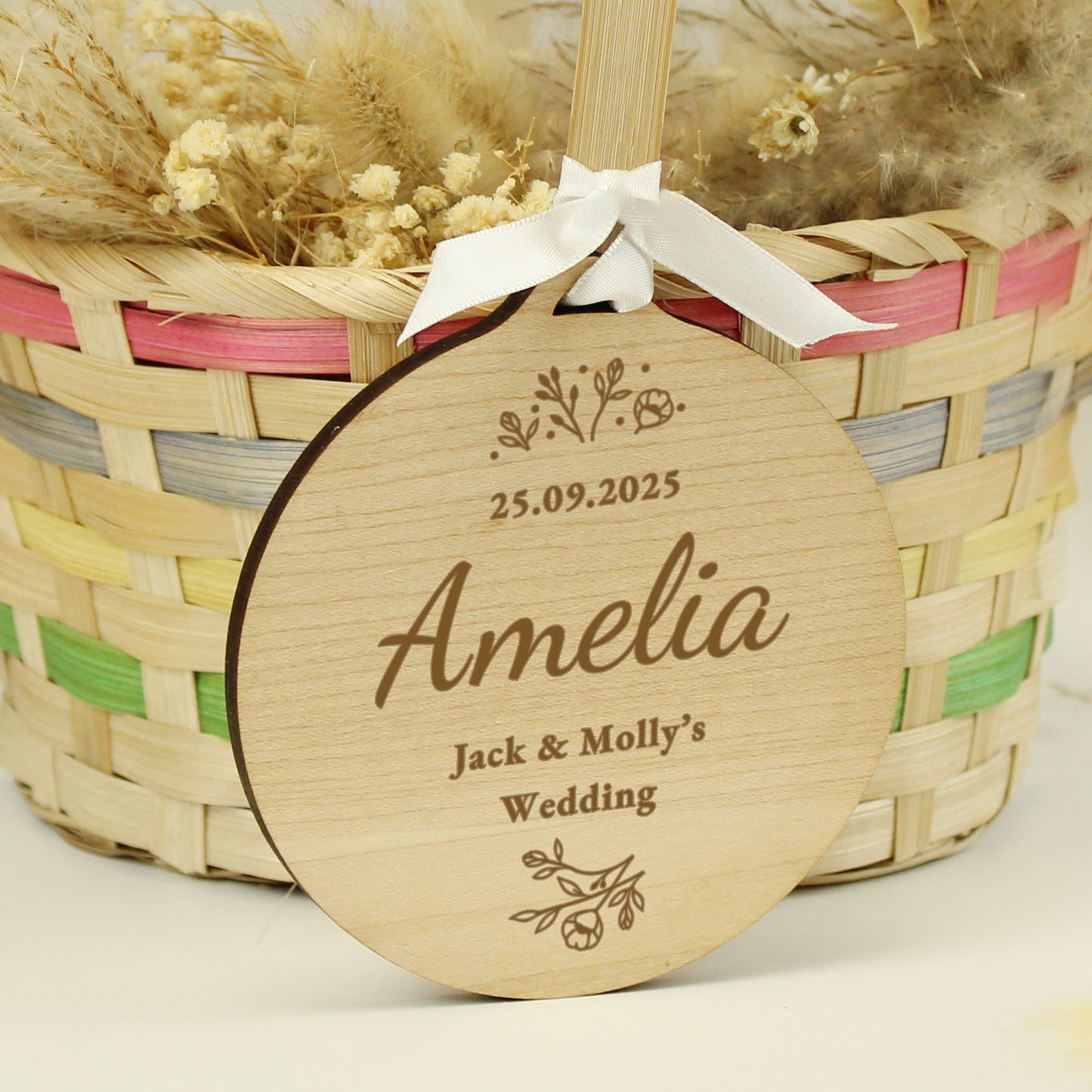 Personalised Wedding Party Wooden Tag - image 6