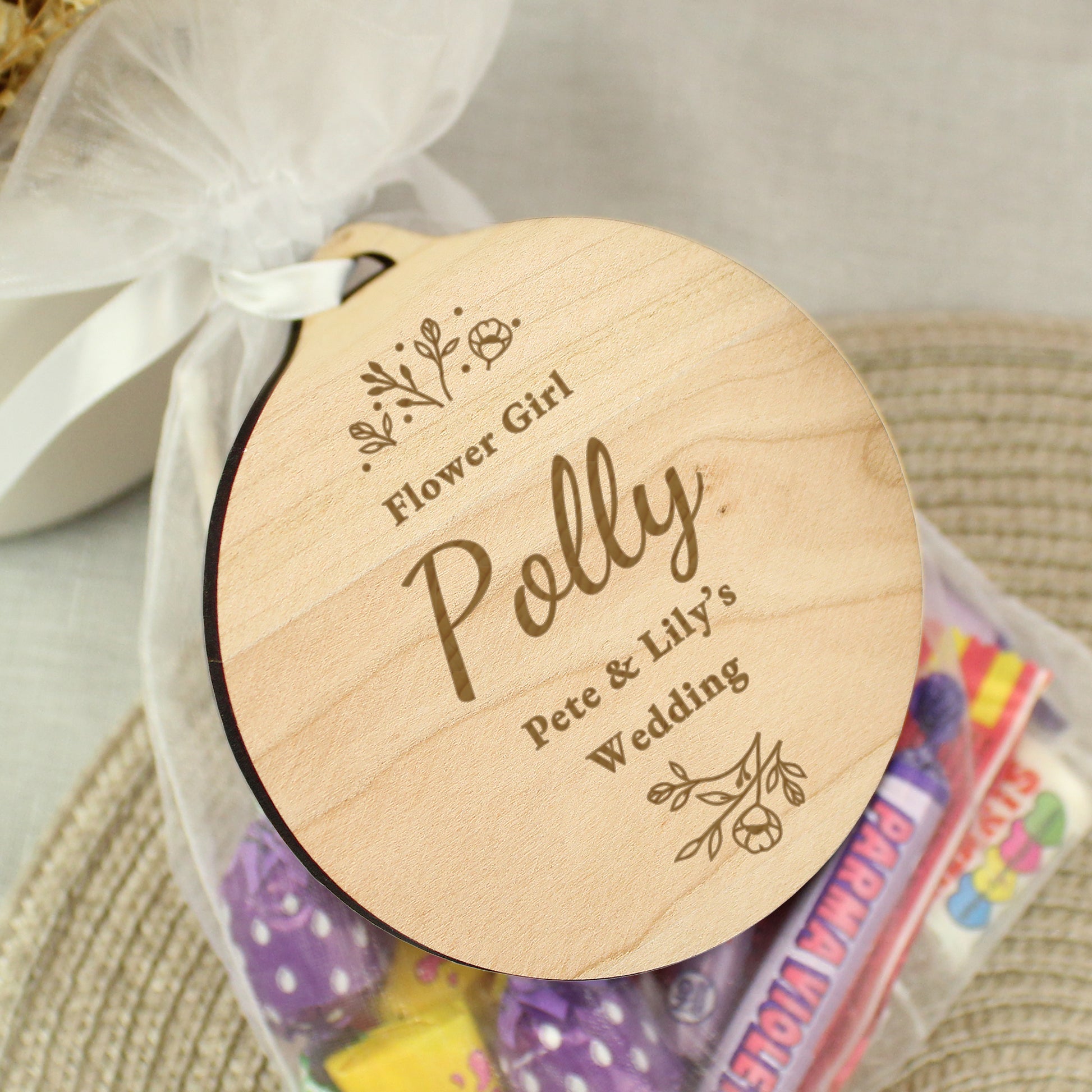 Personalised Wedding Party Wooden Tag - image 8