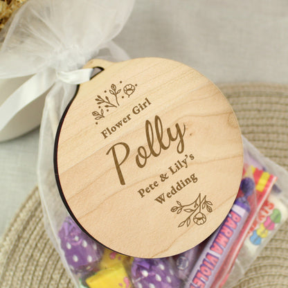 Personalised Wedding Party Wooden Tag - image 8