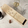 Personalised Christmas Wooden Wine Box from Heartfelt Gifts