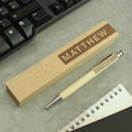 Personalised Name Only Wooden Pen and Box from Heartfelt Gifts