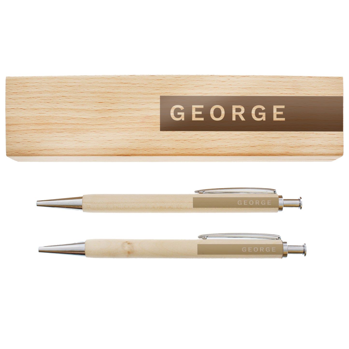 Personalised Name Only Wooden Pen and Box - image 5