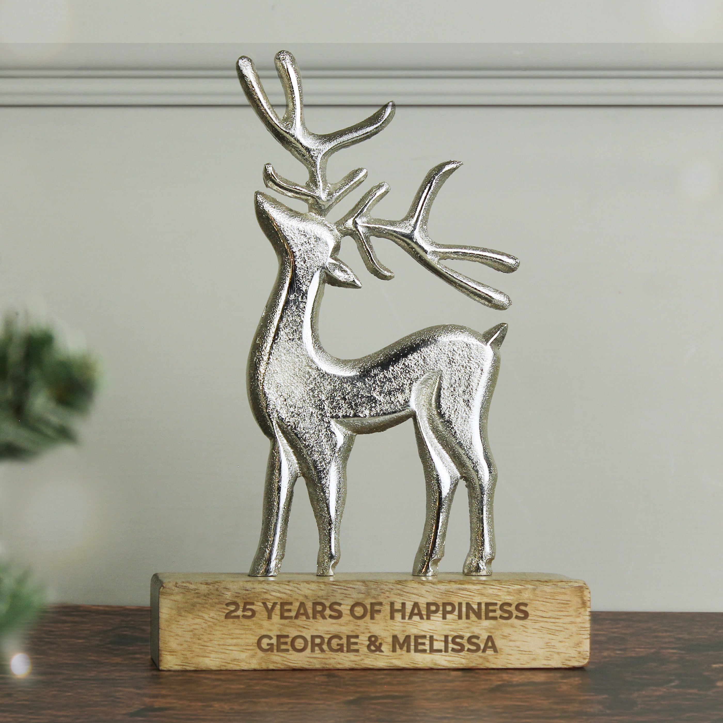 Personalised Stag Ornament from Heartfelt Gifts