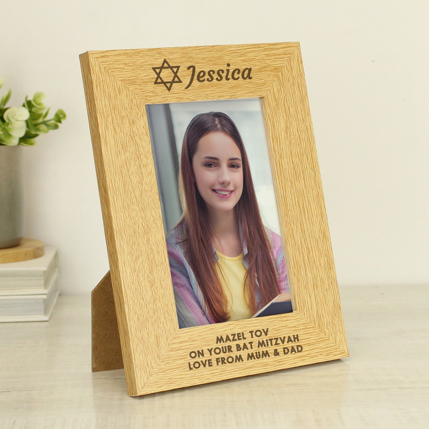 Personalised Bar and Bat Mitzvah 6x4 Portrait Frame - image 3