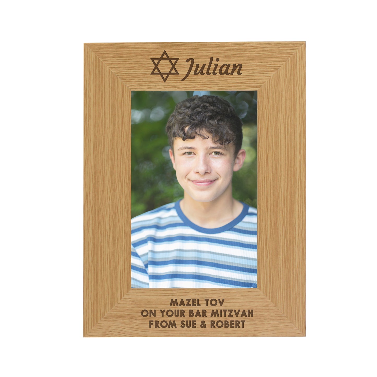 Personalised Bar and Bat Mitzvah 6x4 Portrait Frame - image 5
