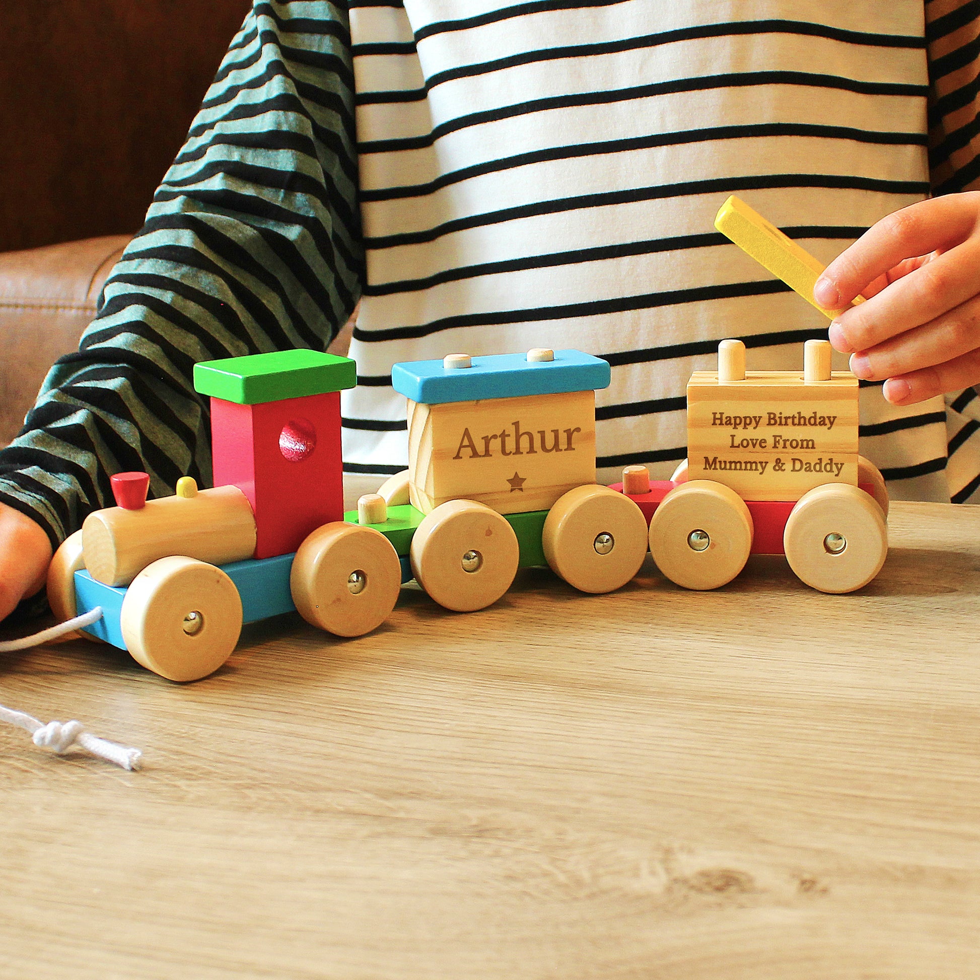 Personalised Wooden Toy Train - image 2