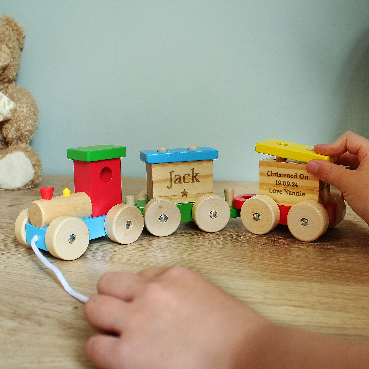 Personalised Wooden Toy Train - image 7