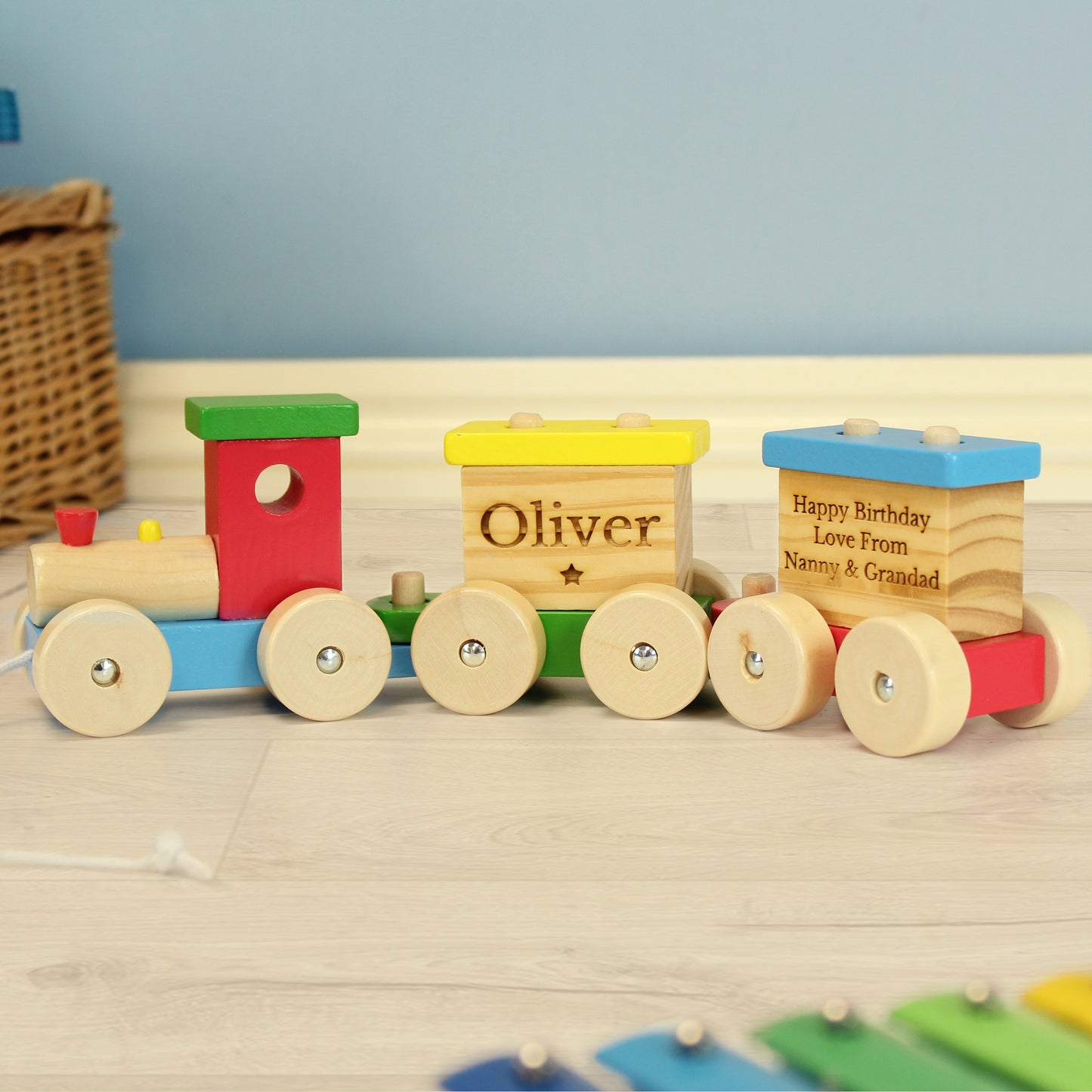 Personalised Wooden Toy Train - image 8