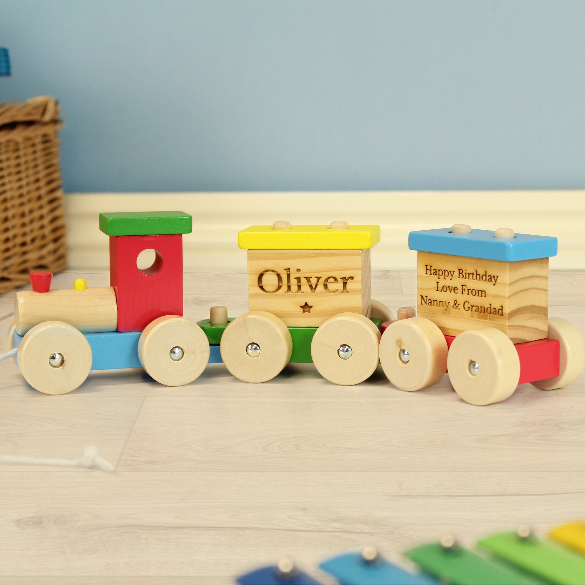 Personalised Wooden Toy Train - image 8