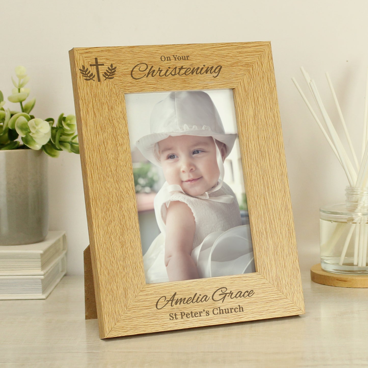 Personalised Christening 6x4 Photo Frame from Heartfelt Gifts