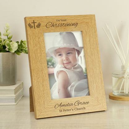 Personalised Christening 6x4 Photo Frame from Heartfelt Gifts