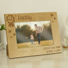 Personalised No.1 6x4 Wooden Photo Frame – Birthday & Father's Day Gift