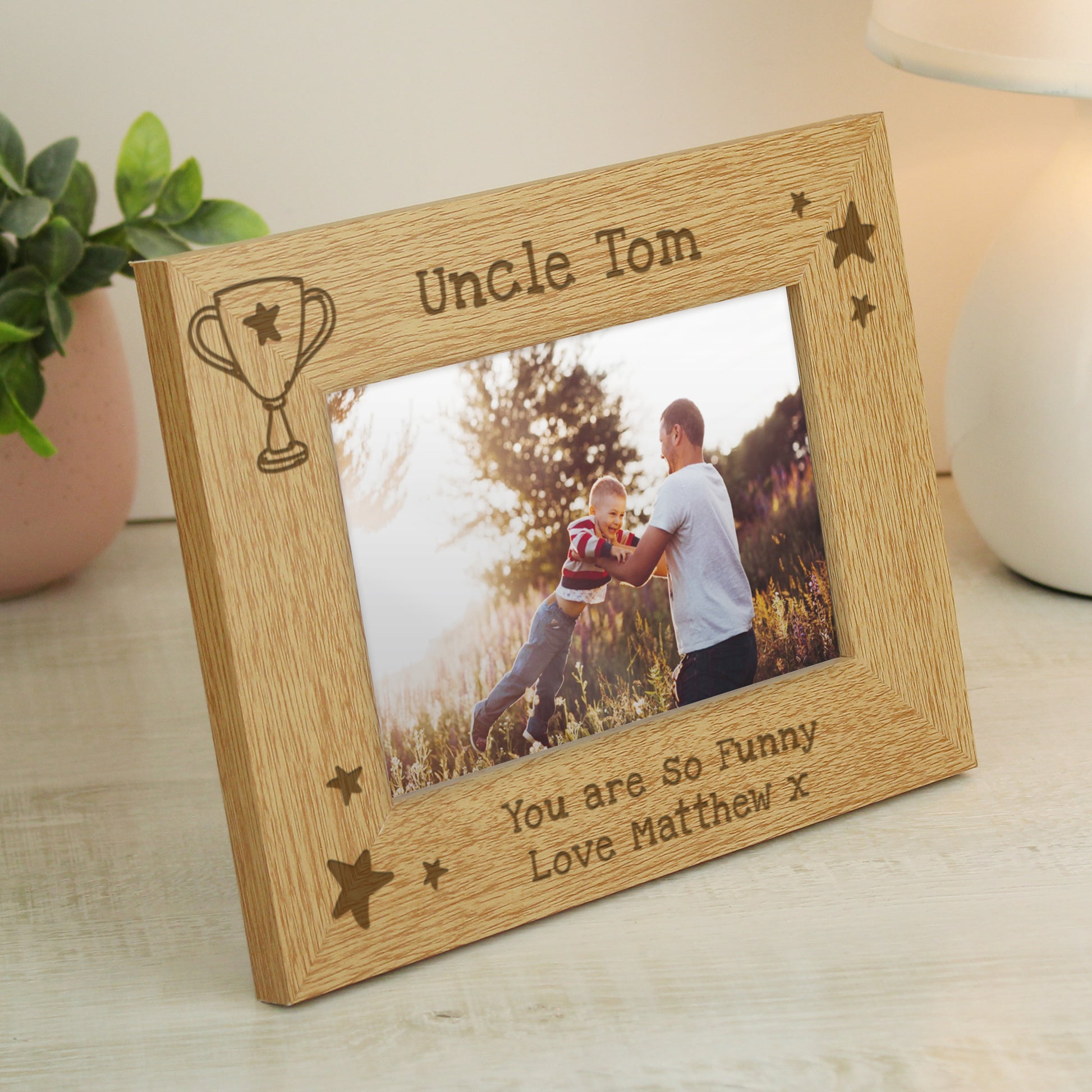Personalised Simply The Best 6x4 Wooden Photo Frame – Dad & Birthday Gift - image 2