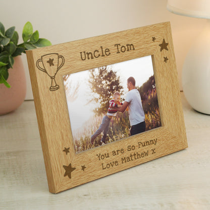 Personalised Simply The Best 6x4 Wooden Photo Frame – Dad & Birthday Gift - image 2