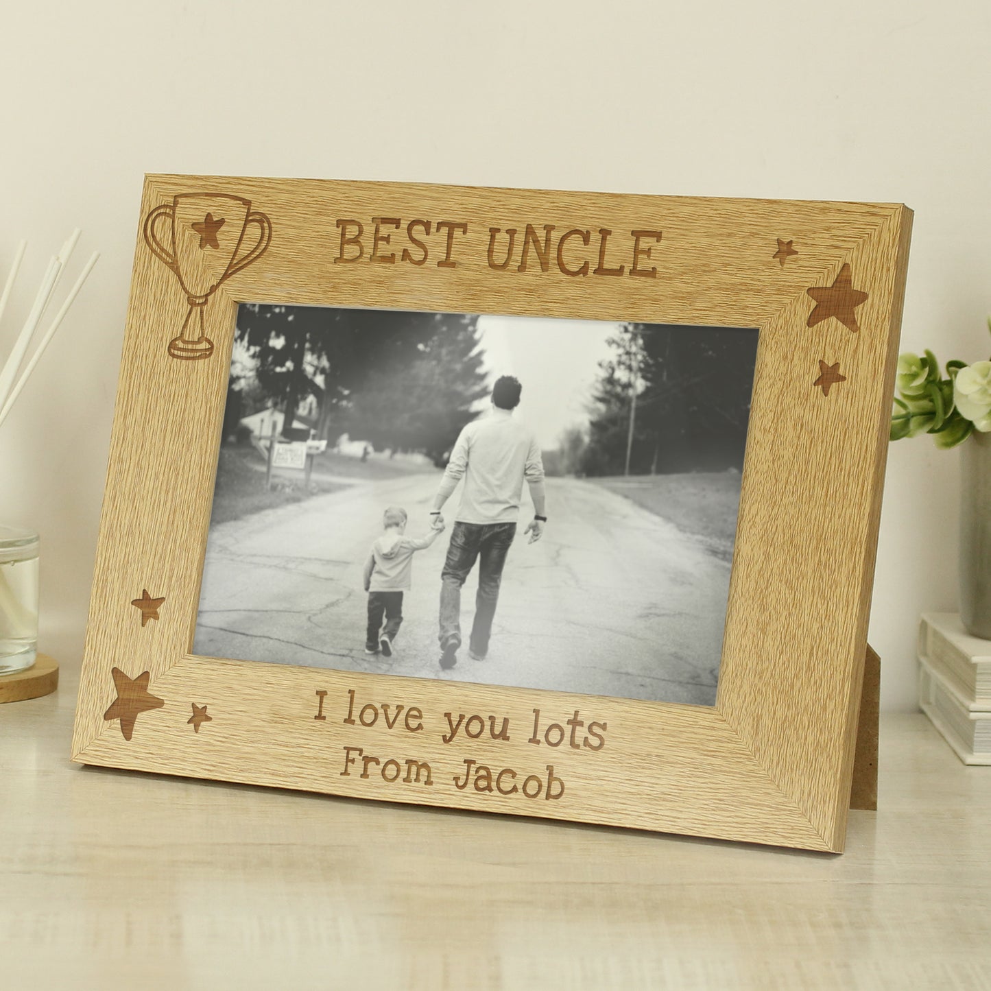 Personalised Simply The Best 6x4 Wooden Photo Frame – Dad & Birthday Gift - image 4