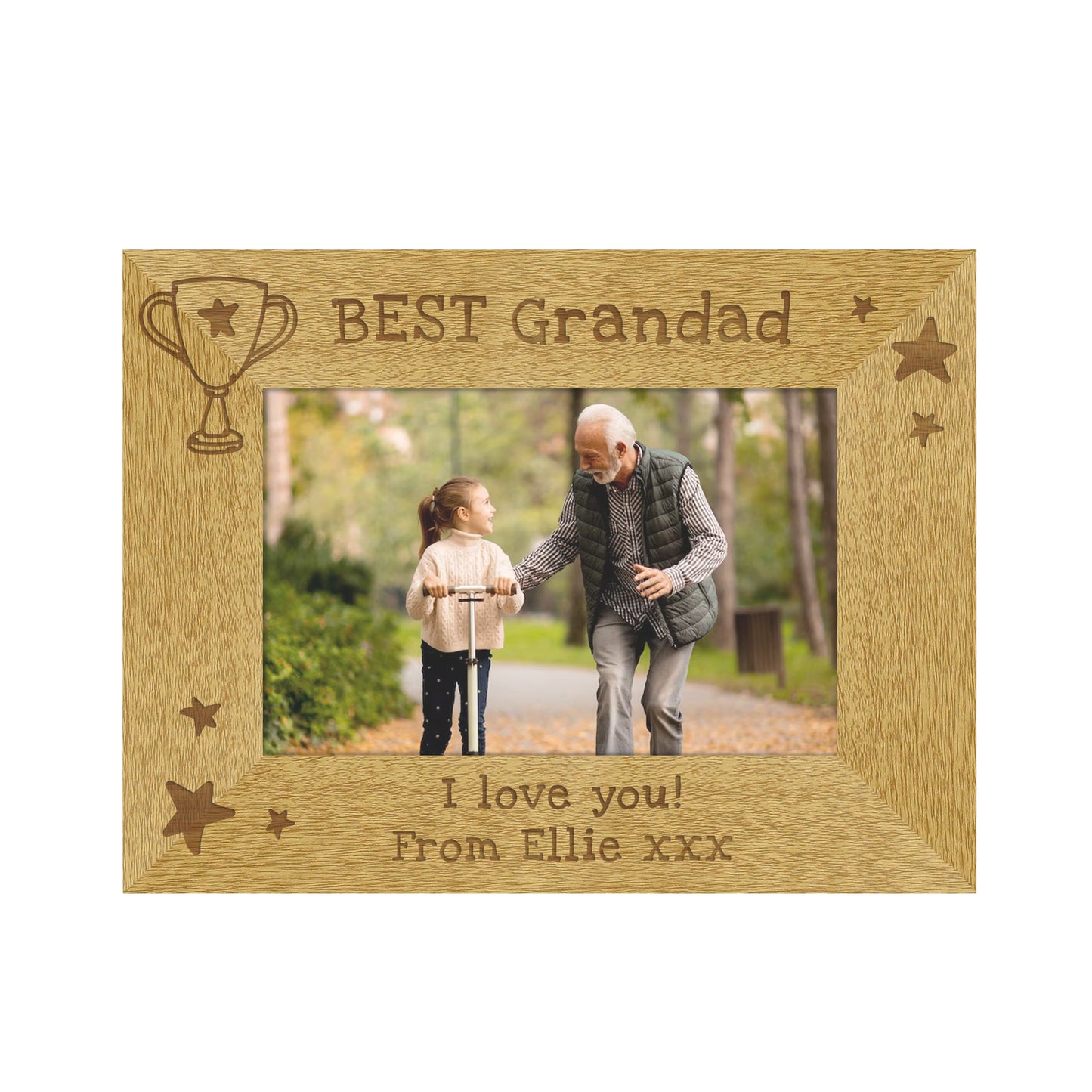 Personalised Simply The Best 6x4 Wooden Photo Frame – Dad & Birthday Gift - image 5