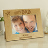 Personalised Super Dad 6x4 Wooden Photo Frame – Father's Day & Birthday Gift
