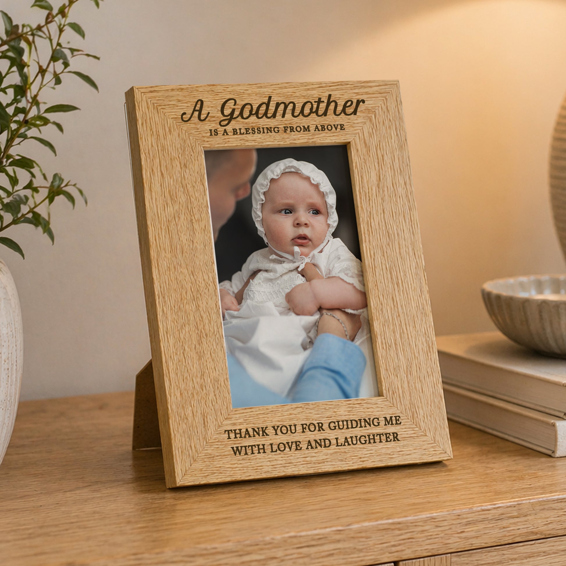 Personalised Godmother 6x4 Wooden Photo Frame - image 3