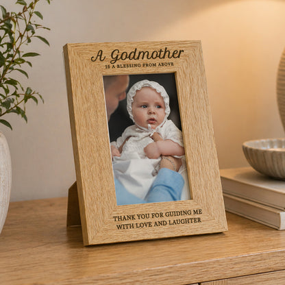 Personalised Godmother 6x4 Wooden Photo Frame - image 3