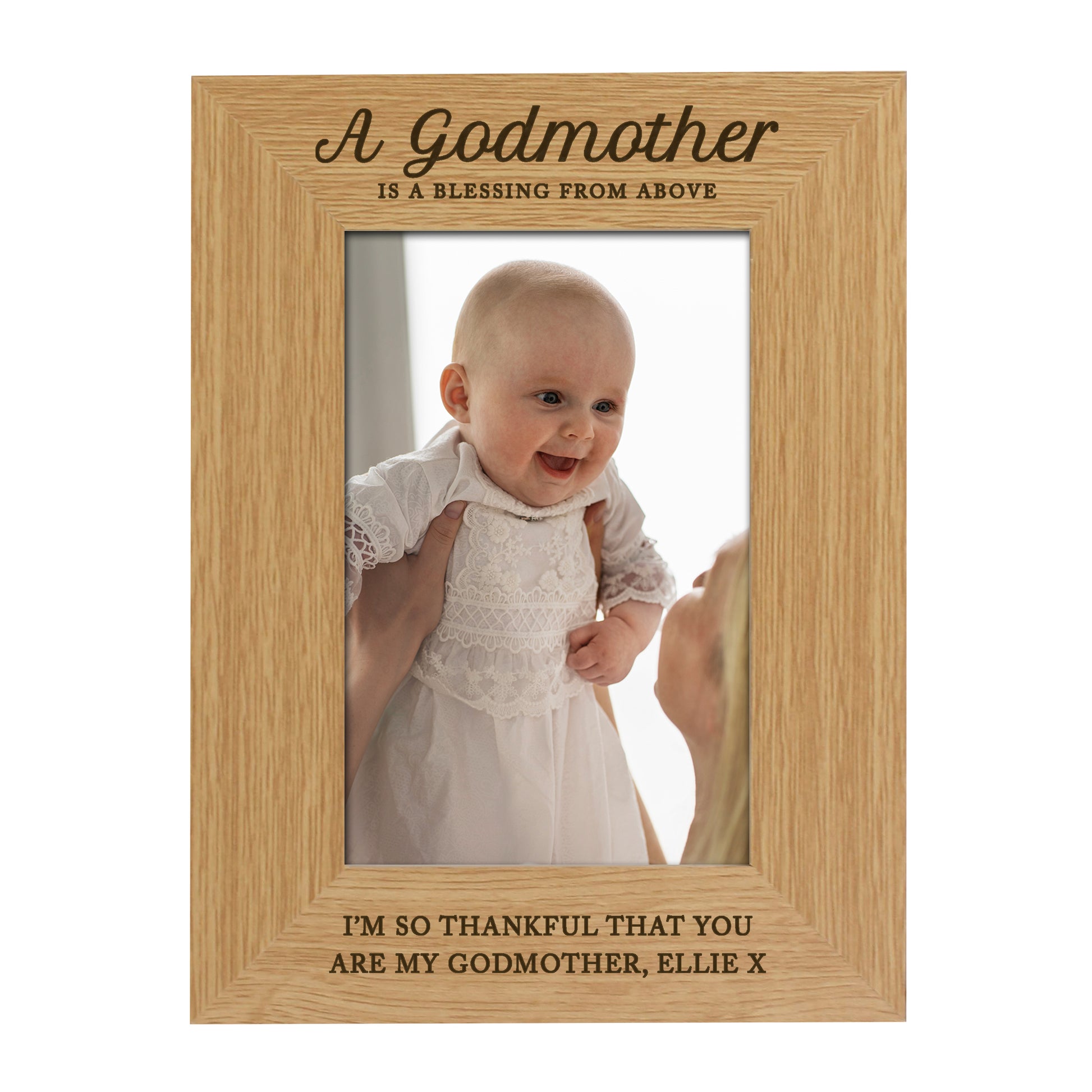 Personalised Godmother 6x4 Wooden Photo Frame - image 4