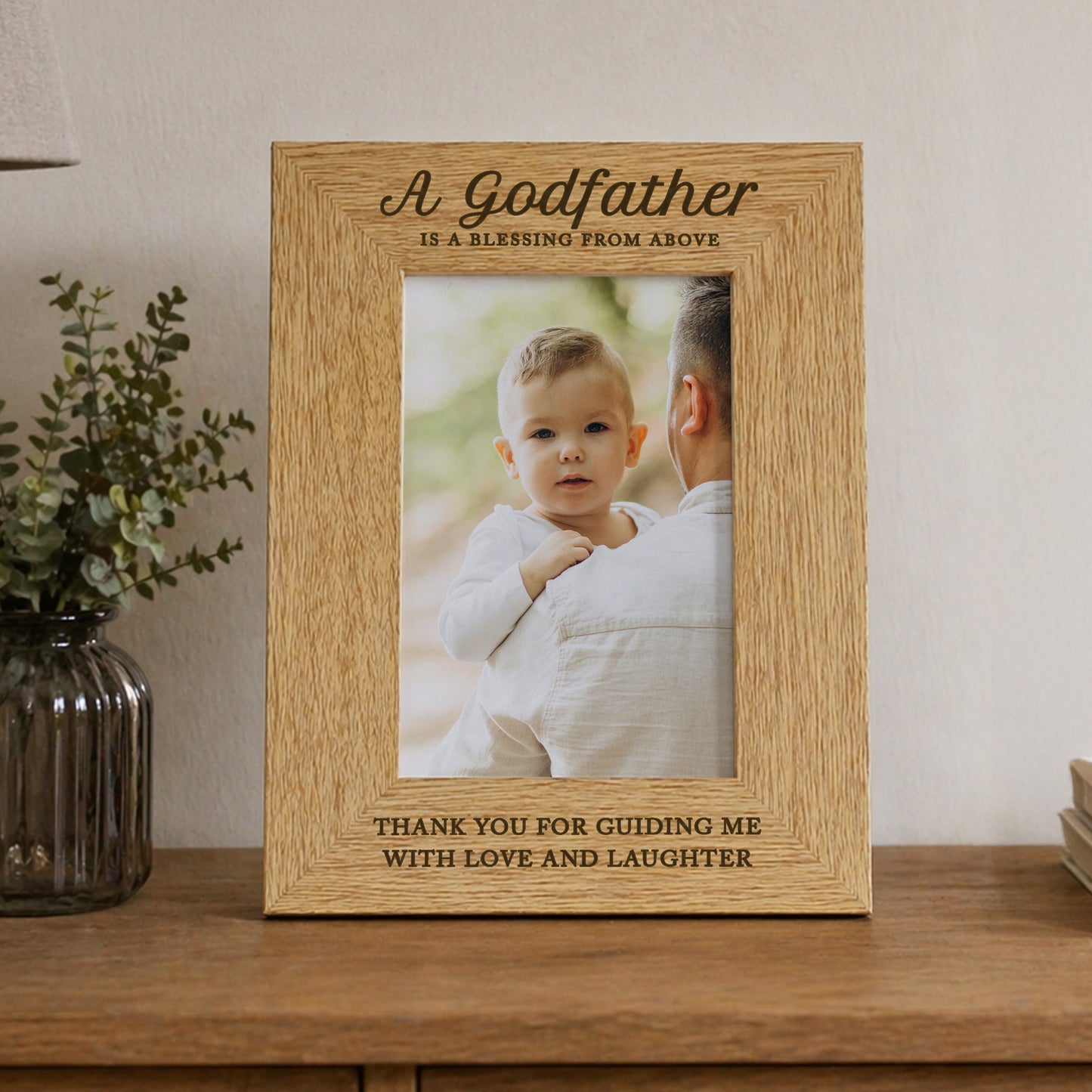 Personalised Godfather 6x4 Wooden Photo Frame - image 2