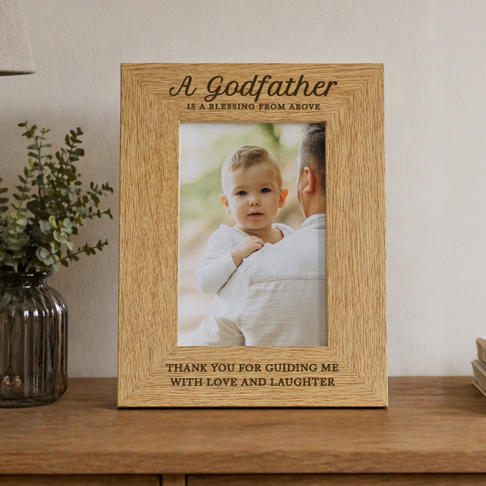 Personalised Godfather 6x4 Wooden Photo Frame - image 2