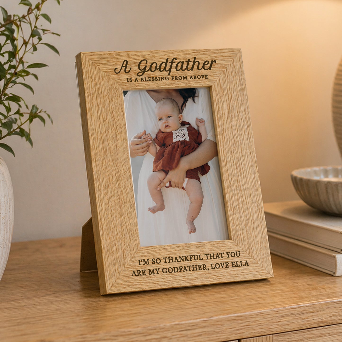 Personalised Godfather 6x4 Wooden Photo Frame - image 3