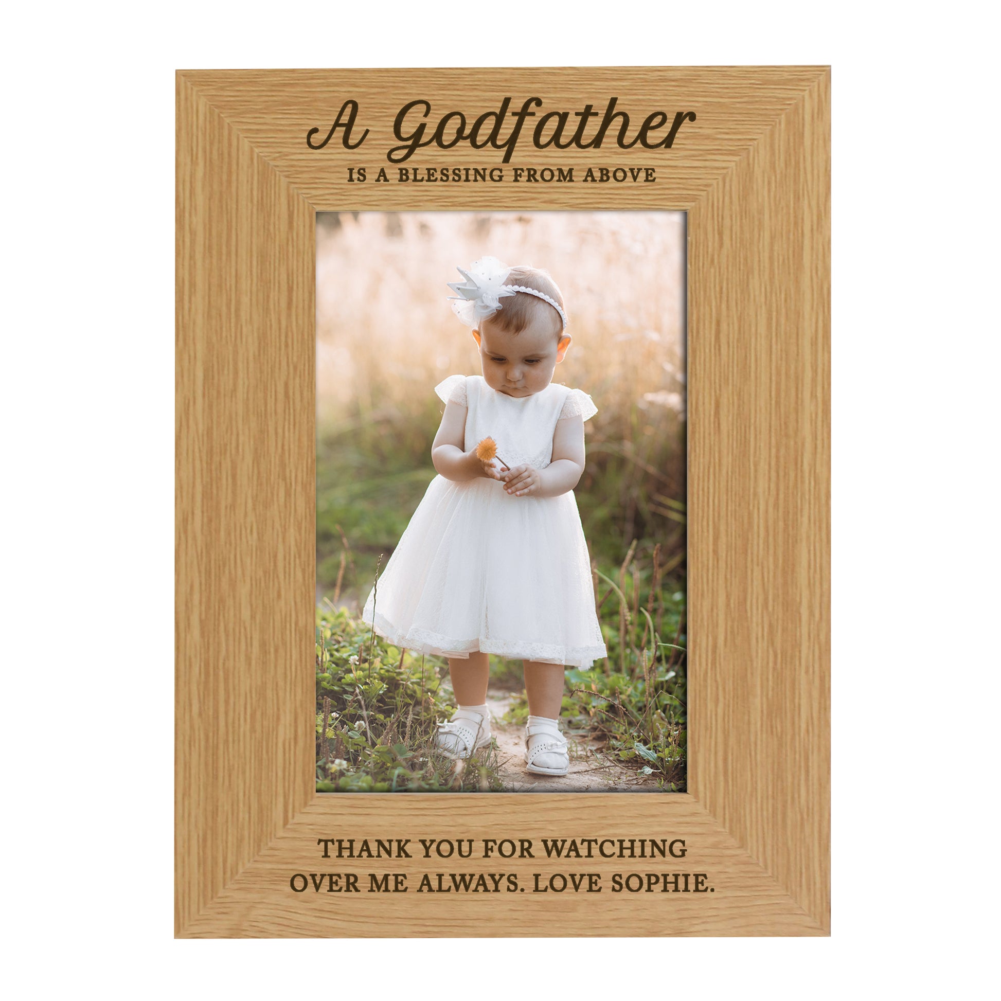 Personalised Godfather 6x4 Wooden Photo Frame - image 4