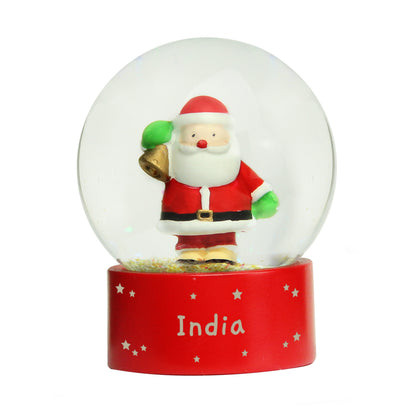 Personalised Name Only Santa Snow Globe - image 5